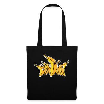 Banane en colère - Sac en tissu - noir - Devant