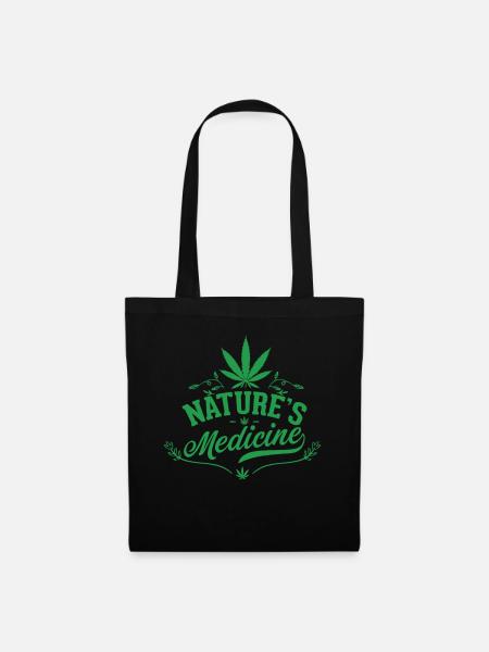 Marihuana - Stoffbeutel - Schwarz