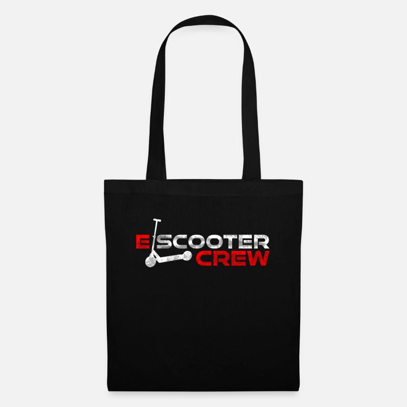 E-Scooten Crew Vintage Distressed Retro Electro - Tote Bag - black