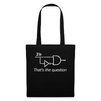 Circuit 2b ou pas 2b - programmeur informaticien - Sac en tissu - noir - Devant