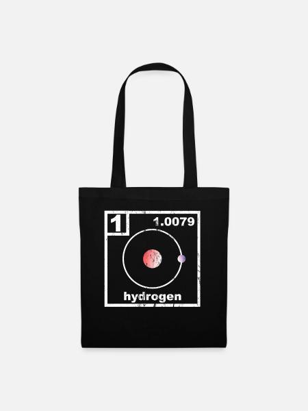 Hydrogen Periodic Table - Stoffbeutel - Schwarz