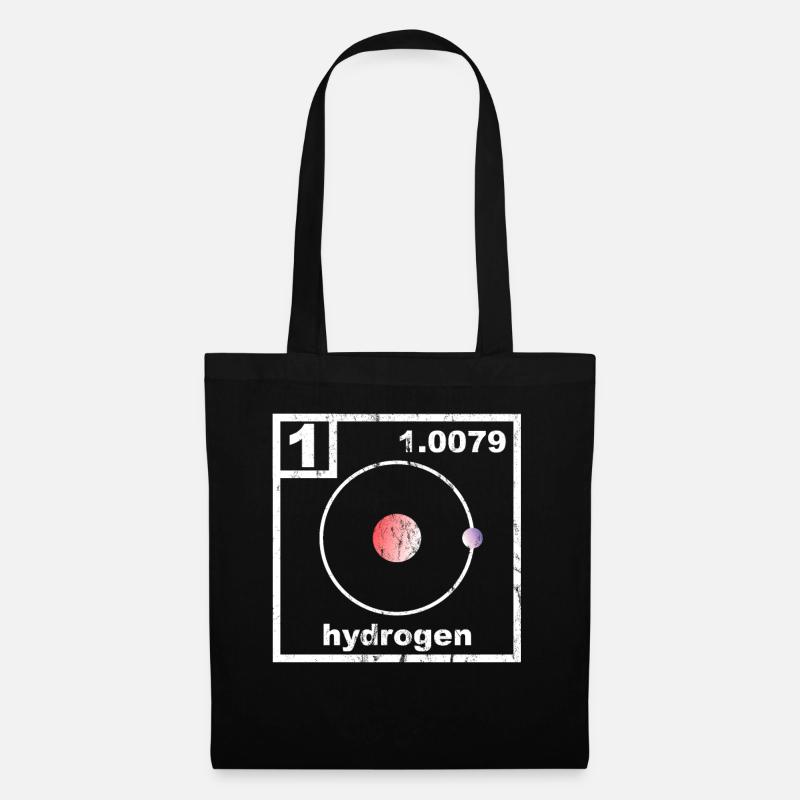 Hydrogen Periodic Table - Stoffbeutel - Schwarz