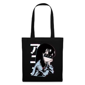 Anime Filles - Sac en tissu - noir - Devant