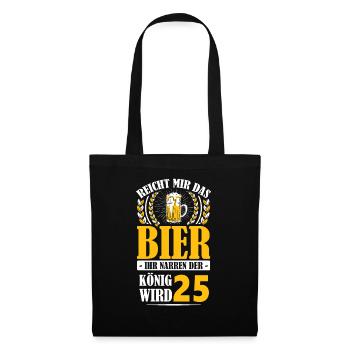 Beer 25 years old 25th Birthday Beer Stein Gift - Tote Bag - black - Front