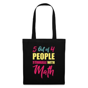 Mathe Hass - Stoffbeutel - Schwarz - Vorne