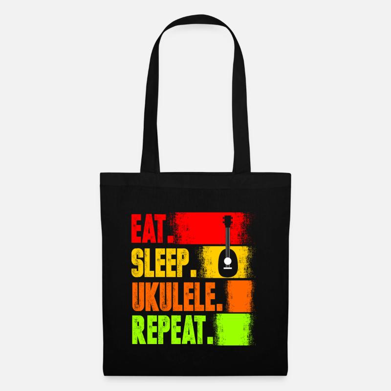 Ukulele - Stoffbeutel - Schwarz
