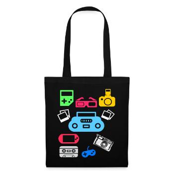 90s 90s party 90s fashion 90s outfit - Tote Bag - black - Front
