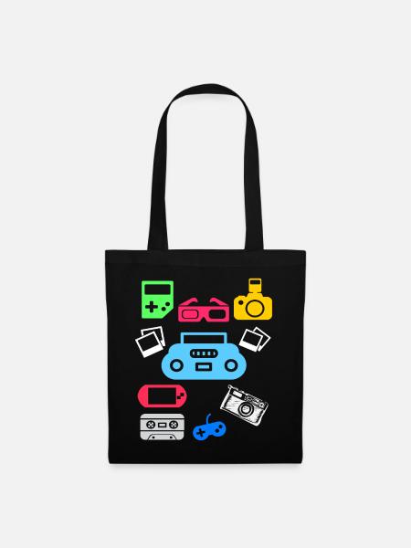 90s 90s party 90s fashion 90s outfit - Tote Bag - black