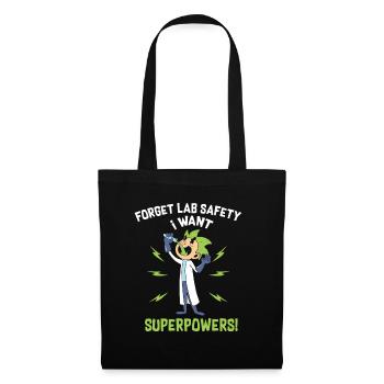 Chemise de laboratoire amusante pour les geeks des sciences et le laboratoire - Sac en tissu - noir - Devant