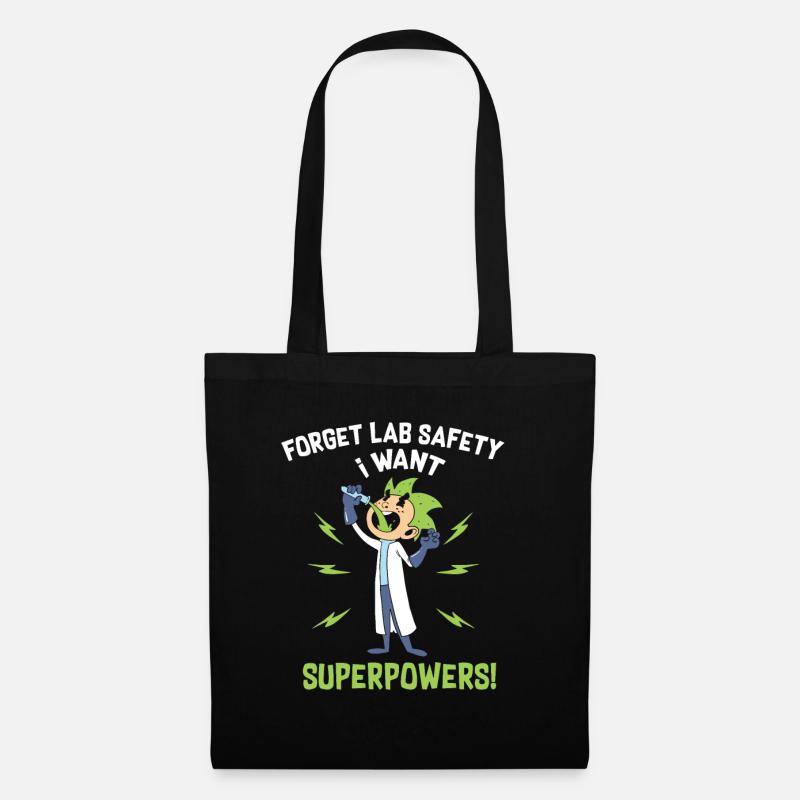 Funny Laboratory shirt for science geeks and lab - Stoffbeutel - Schwarz