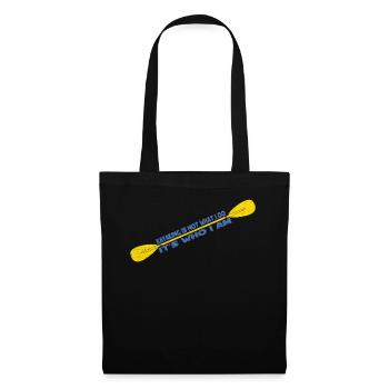 Kayak kayak Tshirt Kayak - Sac en tissu - noir - Devant