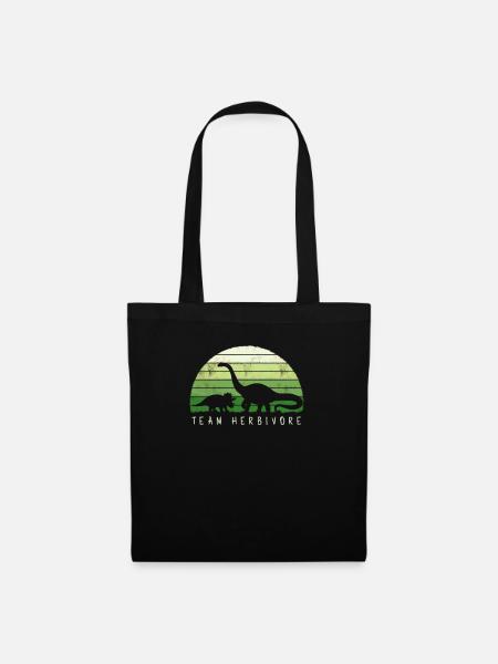 Team Herbivore - Pflanzenfresser - Stoffbeutel - Schwarz