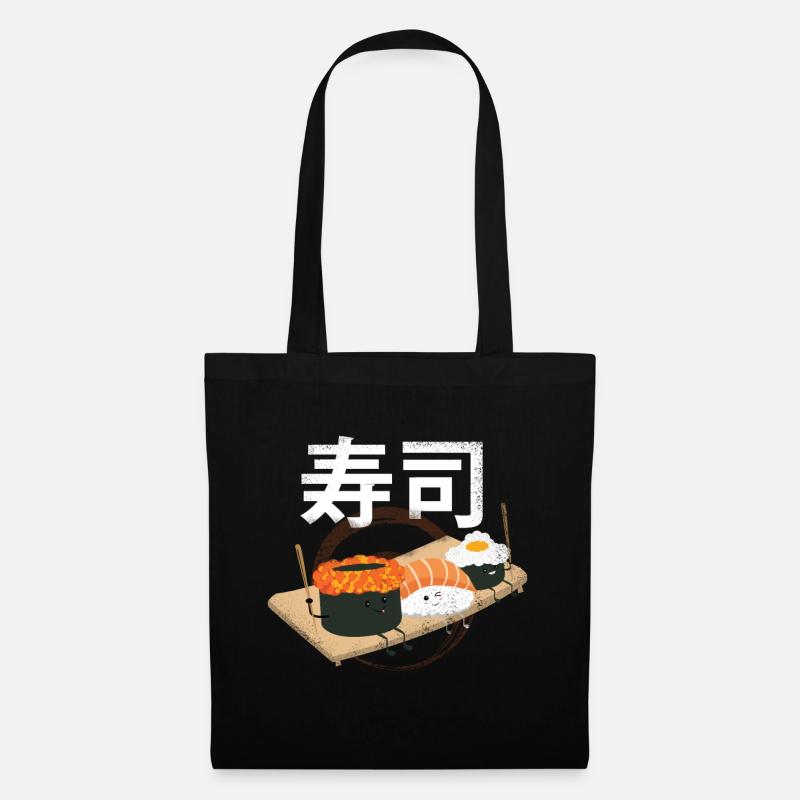 Sushis - Sac en tissu - noir