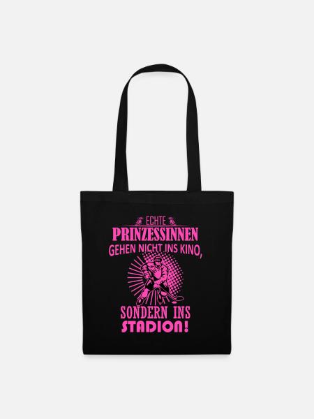Eishockey eishockeyspielerin spruch geschenk - Stoffbeutel - Schwarz