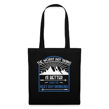 Skiing Ski - Tote Bag - black - Front