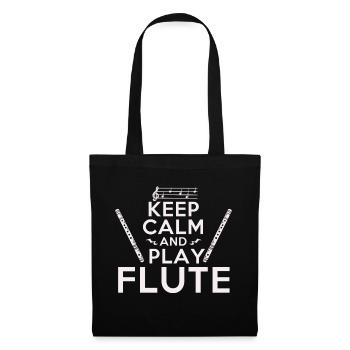 Flûtes - Sac en tissu - noir - Devant