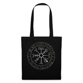 Viking Refuge Rune circle - Tote Bag - black - Front