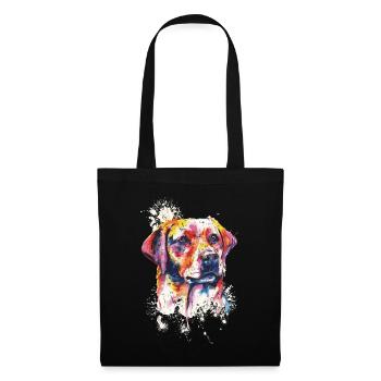 Labrador chiens propriétaire cadeau - Sac en tissu - noir - Devant