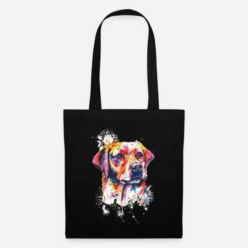 Labrador Hunde Besitzer Geschenk - Stoffbeutel - Schwarz