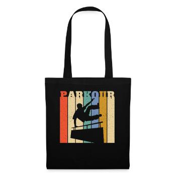 Parkour urbain de style en détresse - Sac en tissu - noir - Devant