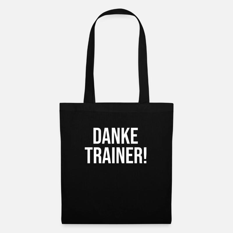 Danke Trainer Verabschiedung Coach Abschied Spruch - Stoffbeutel - Schwarz