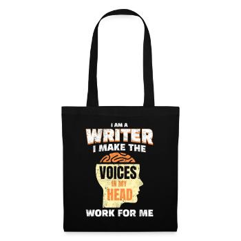 Writer Author Blogger - Tote Bag - black - Front
