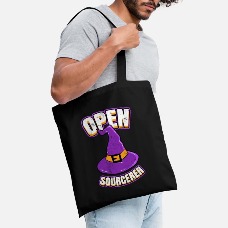 Open Sourcerer Programmierer Hacker Stoffbeutel