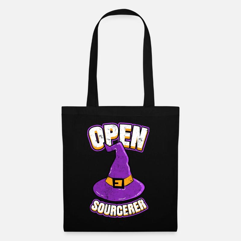 Open Sourcerer Programmierer Hacker - Stoffbeutel - Schwarz