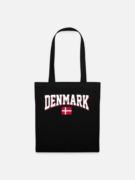 Dänemark - Stoffbeutel - Schwarz