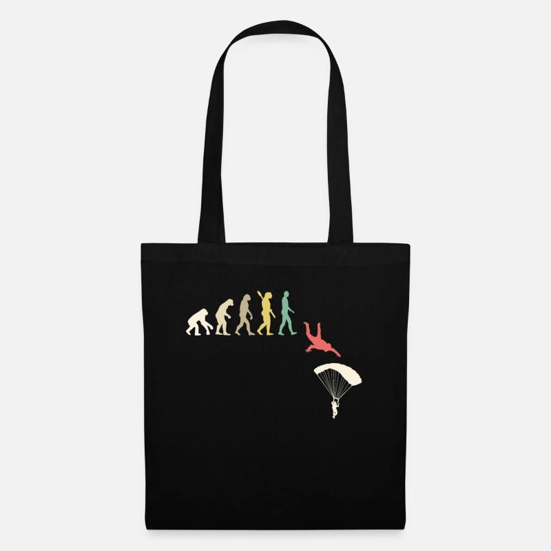 Evolution du saut en parachute - Sac en tissu - noir