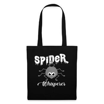 Spider Whisperer | Funny sayings spider gift - Tote Bag - black - Front