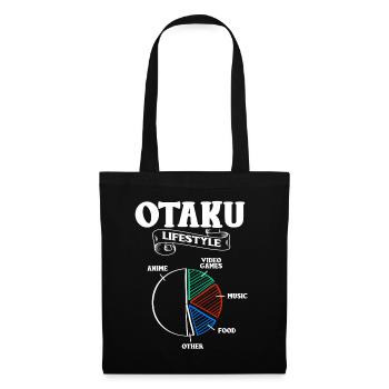 Anime Otaku Lustig Manga Kawaii Senpai Geschenk - Stoffbeutel - Schwarz - Vorne