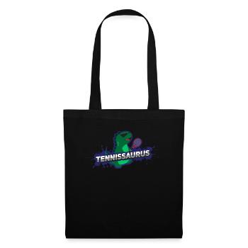 Tennis tennis tennis dinosaure tennis T-Rex Dino - Sac en tissu - noir - Devant