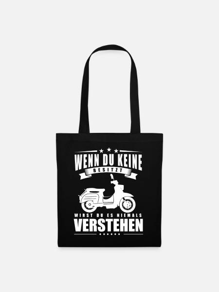 Simson, Simmi, DDR Ostalgie Wenn du keine Besitzt - Stoffbeutel - Schwarz