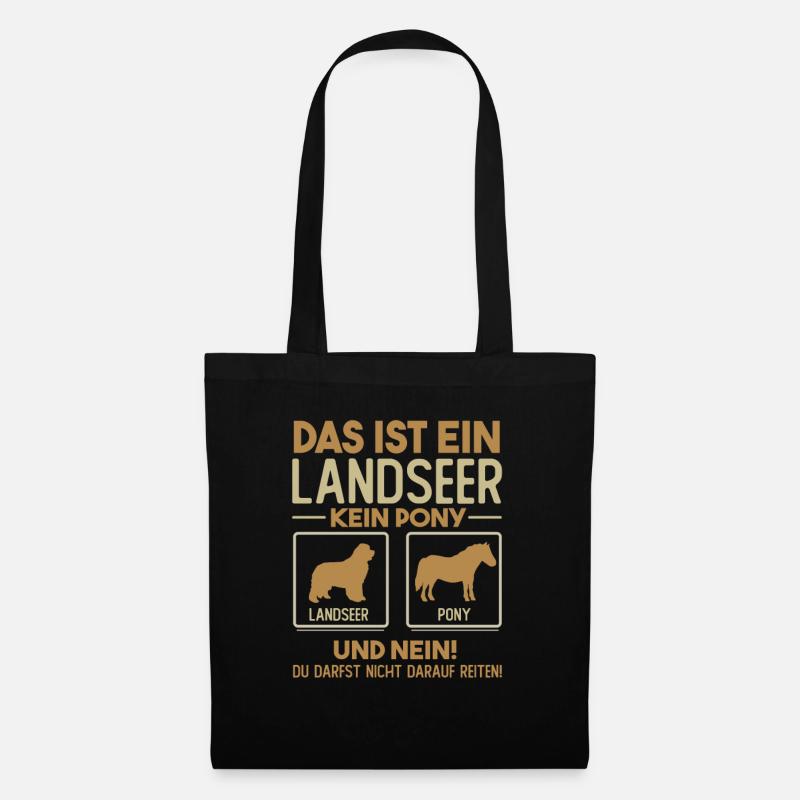 Hunde Haustier Pony Hundebesitzer Hundefreund - Stoffbeutel - Schwarz