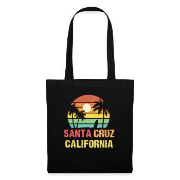 Santa Cruz California - Stoffbeutel - Schwarz - Vorne