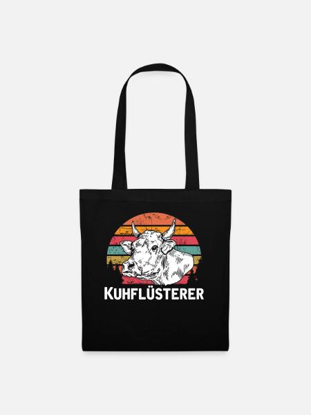 Kuhflüsterer - Stoffbeutel - Schwarz