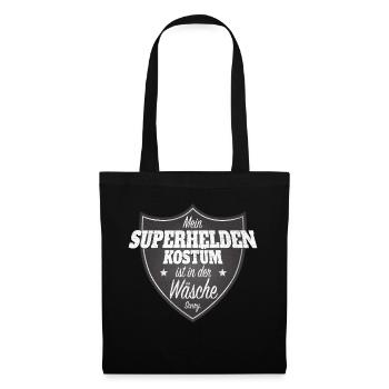 Costume de super-héros est à la lessive Carnaval Cologne - Sac en tissu - noir - Devant