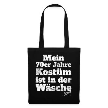 Mon costume des années 70 dans la fête de la fête de la blanchisserie - Sac en tissu - noir - Devant