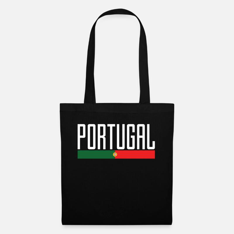 Portugal - Stoffbeutel - Schwarz