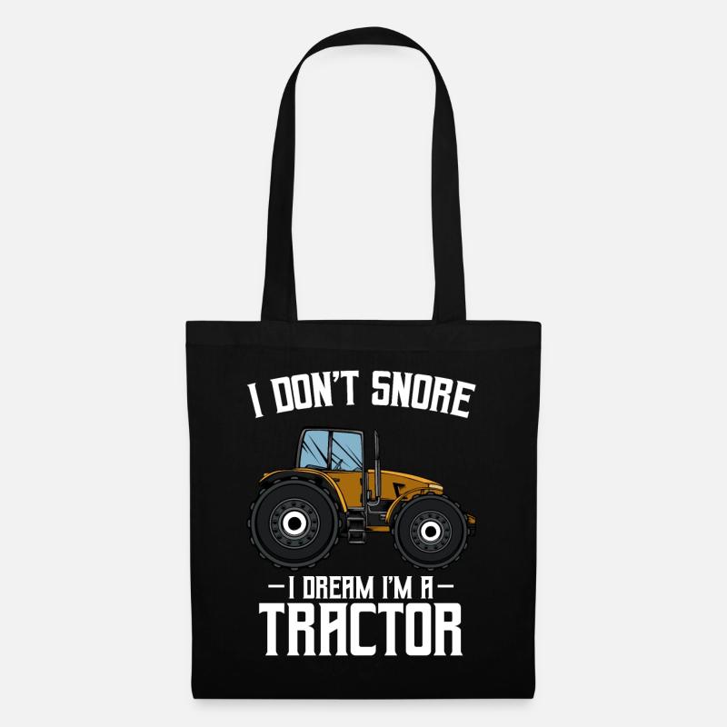 Traktor - Stoffbeutel - Schwarz