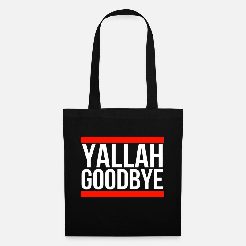Yallah Goodbye - Stoffbeutel - Schwarz