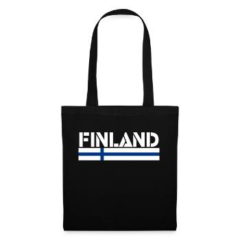Finlande - Sac en tissu - noir - Devant