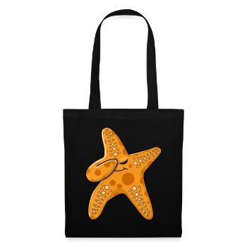 Betupfen Seestern Sea Star Beach Dab Dance - Stoffbeutel - Schwarz - Vorne