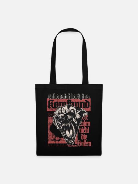 Kampfhund - Stoffbeutel - Schwarz