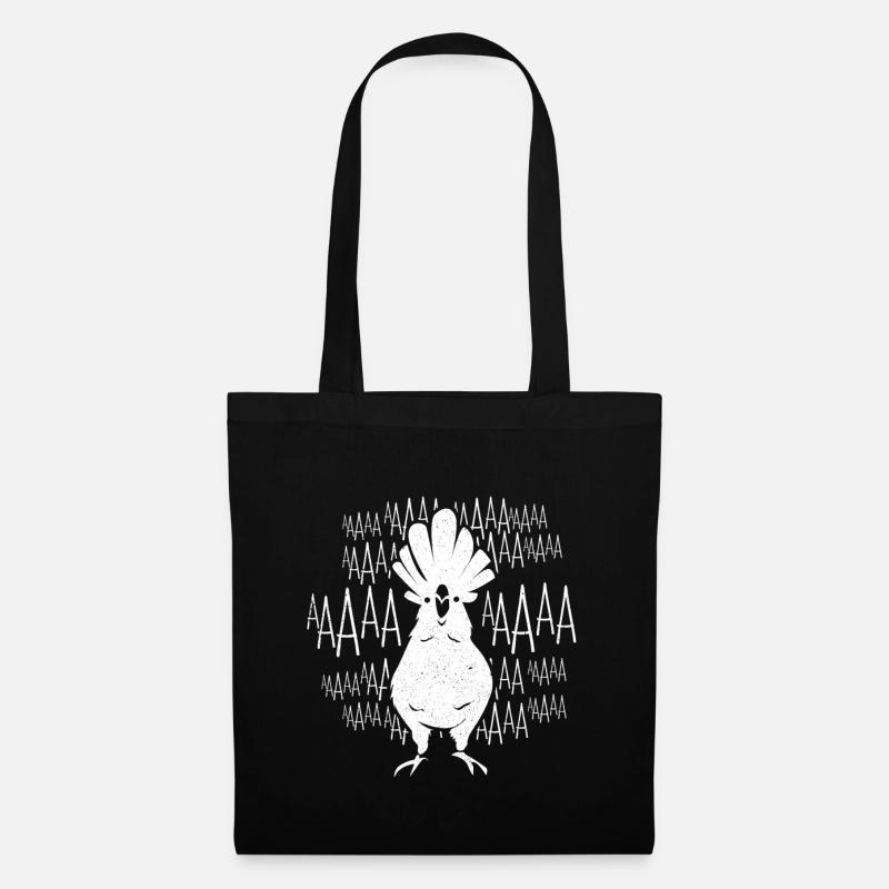 cacatoès - Sac en tissu - noir