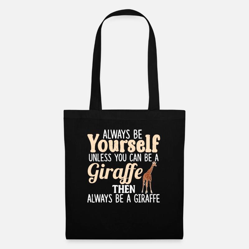giraffe - Tote Bag - black