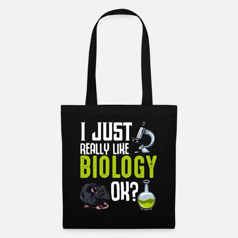 Cool Biologie Statement Biologen Geschenkidee - Stoffbeutel - Schwarz
