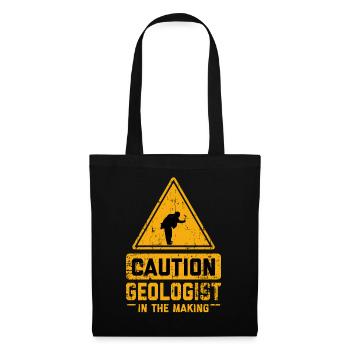 CAUTION Geologist In The Making - Tote Bag - black - Front