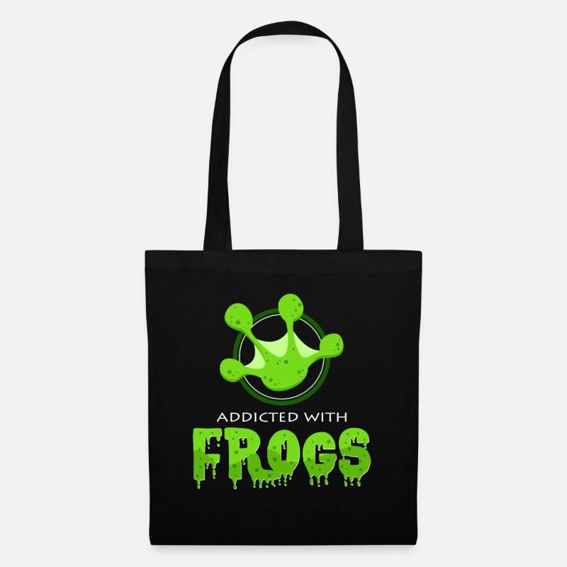 grenouille - Sac en tissu - noir